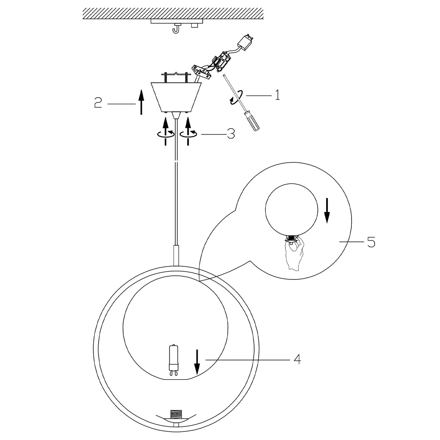 Globen Lighting Saint Pendant, Brass 5 Globen Lighting Saint Pendant, Brass - Image 3