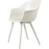 Gubi Bat Dining Chair Outdoor, Alabaster White