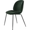 Gubi Beetle Chair Upholstered Black Base/ Dandy, Emerald Green 2 Gubi Beetle Chair Upholstered Black Base/ Dandy, Emerald Green -Gubi Furni Sales gubi beetle chair upholstered black base 1