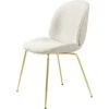 Gubi Beetle Dining Chair, Brass, PG2, Li.Bouclé 001 -Gubi Furni Sales gubi beetle dining chair brass pg2 1