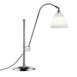 Gubi Bestlite BL1 Table Lamp, Chrome/Bone China