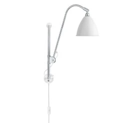 Gubi Bestlite BL5 Wall Lamp, Chrome/White