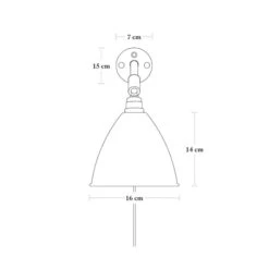 Gubi Bestlite BL7 Wall Lamp, Brass/Bone China -Gubi Furni Sales gubi bestlite bl7 wall lamp 2 2