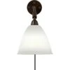 Gubi Bestlite BL7 Wall Lamp, Black Brass/Bone China