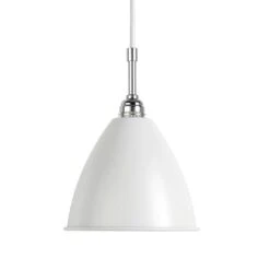 Gubi Bestlite BL9 S Pendant, Chrome/White