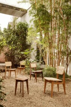 Gubi C-Chair Chair, Paper Cord / Oiled Walnut -Gubi Furni Sales gubi c chair chair paper cord 1 1