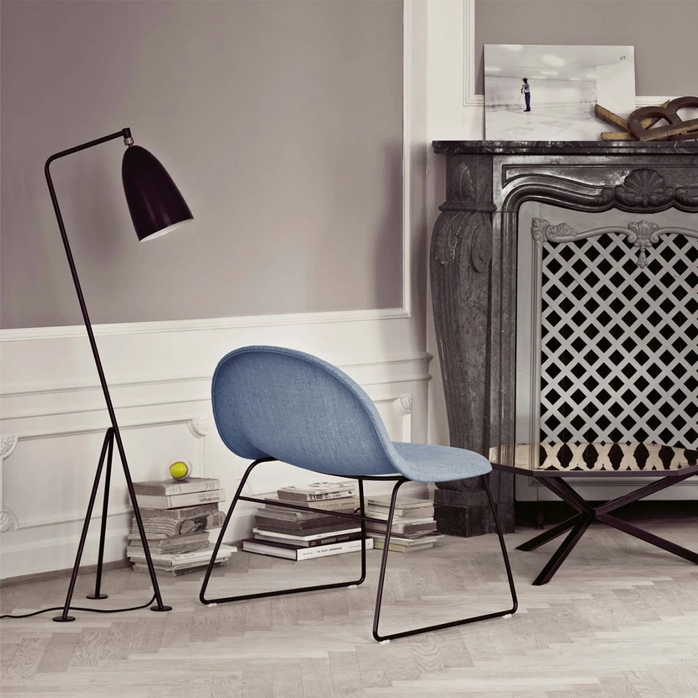 Gubi Gräshoppa Floor Lamp, Blue Grey 4 Gubi Gräshoppa Floor Lamp, Blue Grey - Image 2