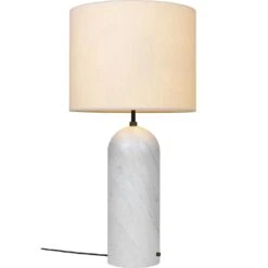 Gubi Gravity XL Floor Lamp Low, White Marble / Canvas -Gubi Furni Sales gubi gravity xl low 13