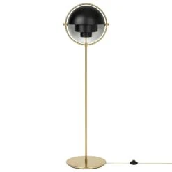 Gubi Multi-Lite Floor Lamp, Brass/Black