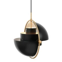 Gubi Multi-Lite Pendant 36 Cm, Brass / Soft Black Semi-matte 8 Gubi Multi-Lite Pendant 36 Cm, Brass / Soft Black Semi-matte -Gubi Furni Sales gubi multi lite pendant 36 cm 11
