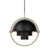 Gubi Multi-Lite Pendant 36 Cm, Brass / Soft Black Semi-matte -Gubi Furni Sales gubi multi lite pendant 36 cm 8