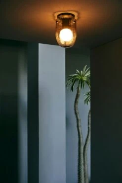 Gubi Seine Pendant Lamp, Smoke -Gubi Furni Sales gubi seine ceiling lamp base antique brass shade smoke 4