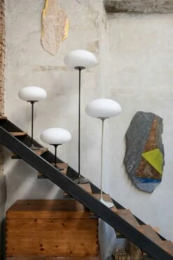 Gubi Stemlite Floor Lamp H110, Black Red EU -Gubi Furni Sales gubi stemlite floor lamp h110 eu 1