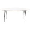 Symphony 76 Dining Table,  105x180 White Laminate / Chrome -Gubi Furni Sales haslev symphony dining table 5