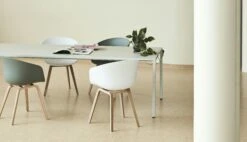 Hay AAC 22 Chair, Waterbased Lacquered Oak / White -Gubi Furni Sales hay aac 22 chair waterbased lacquered oak 5