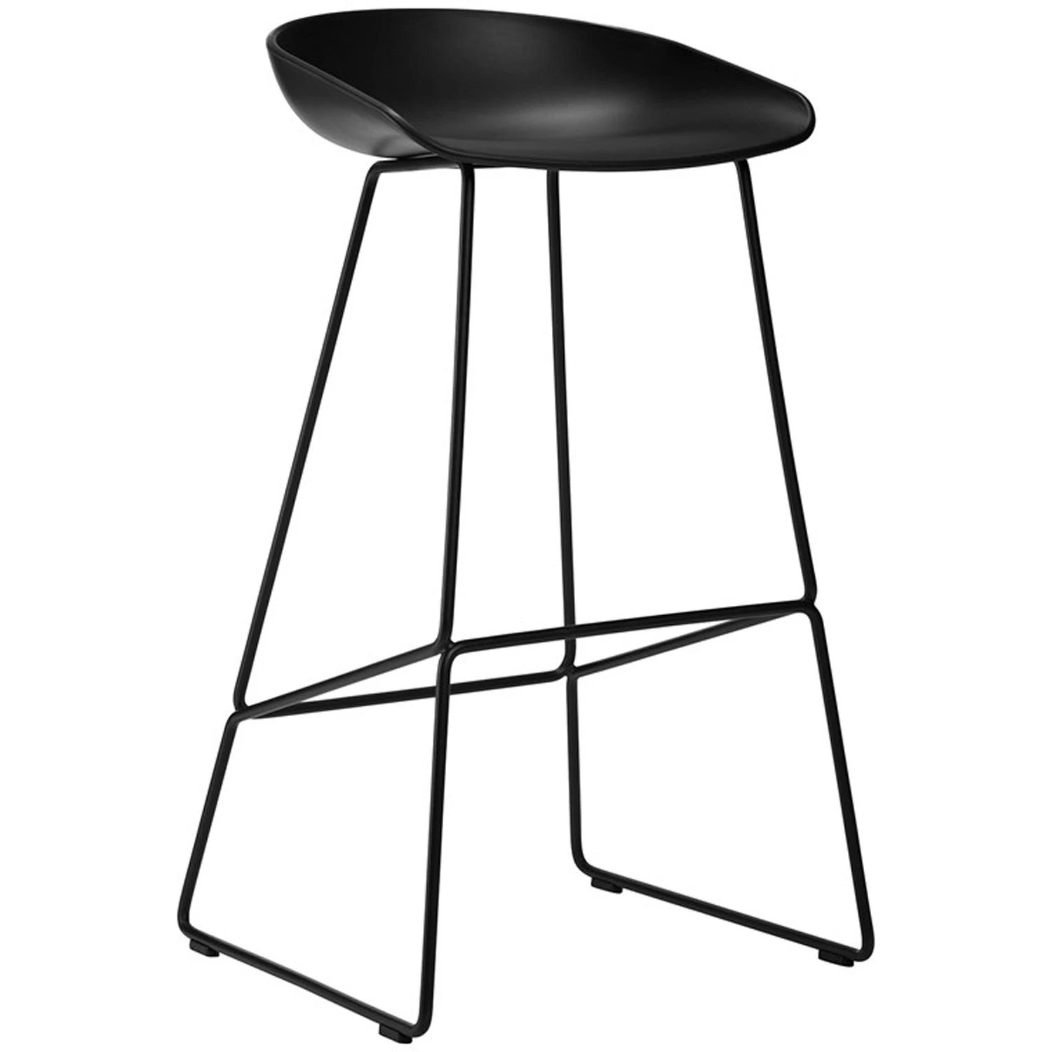 Hay AAS 38 Bar Stool High, Black Frame / Black 3 Hay AAS 38 Bar Stool High, Black Frame / Black