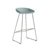 Hay AAS 38 Bar Stool High, Stainless Steel Frame / Dusty Blue -Gubi Furni Sales hay aas 38 bar stool high stainless steel frame 3