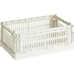 Hay Colour Crate Storage Box S, 17x26,5 Cm, Off-white