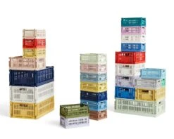 Hay Colour Crate Storage Box S, 17x26,5 Cm, Off-white -Gubi Furni Sales hay colour crate s blush 7 2