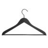 Hay Soft Hanger With Bar Thin 4-pack, Black -Gubi Furni Sales hay soft hanger with bar thin 4 pack black 0
