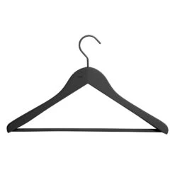 Hay Soft Hanger With Bar Wide 4-pack, Black
