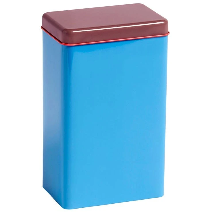 Hay Tin By Sowden Storage Jar, Blue/Burgundy 3 Hay Tin By Sowden Storage Jar, Blue/Burgundy