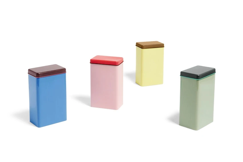 Hay Tin By Sowden Storage Jar, Pink/Red 4 Hay Tin By Sowden Storage Jar, Pink/Red - Image 2