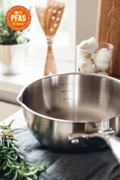 Heirol Steely Classic Saucepan / Sauteuse 20 Cm -Gubi Furni Sales heirol steely sauce stainless steel saucepan 2