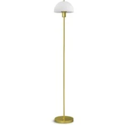 Herstal Vienda Floor Lamp, Brass / Opal
