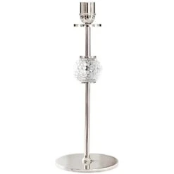 La Luna Candlestick Nickel Plated Brass, 30 Cm