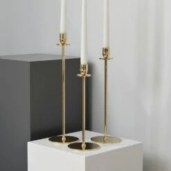 Luce Del Sole Candlestick Brass, 35 Cm -Gubi Furni Sales hilke collection luce del sole candlestick brass 7 1