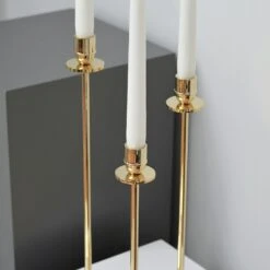Luce Del Sole Candlestick Brass, 35 Cm -Gubi Furni Sales hilke collection luce del sole candlestick brass 8 1
