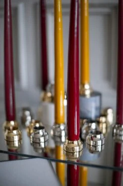 Piccolo No.1 Candleholder, Nickelplated Brass -Gubi Furni Sales hilke collection piccolo no1 candleholder nickelplated brass 5 1