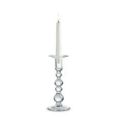 Holmegaard Charlotte Amalie Candle Holder, 24 Cm, Clear