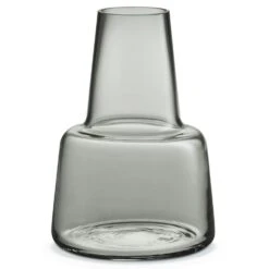 Holmegaard Flora Vase Medium 24 Cm, Smoke