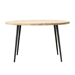 House Doctor Club Dining Table Ø130 Cm, Light Wood