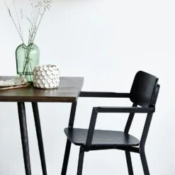 House Doctor Club Dining Table 80x200 Cm, Black Stained -Gubi Furni Sales house doctor club dining table 80x200 cm 5