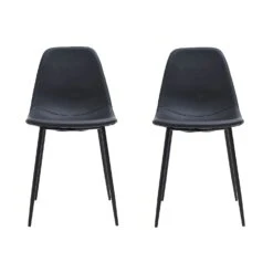 House Doctor Forms Chair 2Pcs, Black