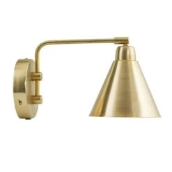 House Doctor Game Wall Lamp Rotatable, Brass/White