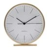 House Doctor Hannah Table Clock 15 Cm, Gold