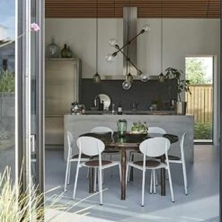 House Doctor Molecular Pendant 78 Cm, Brass/Black -Gubi Furni Sales house doctor molecular pendant 78 cm brass black 2