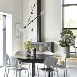 House Doctor Molecular Pendant 78 Cm, Brass/Black -Gubi Furni Sales house doctor molecular pendant 78 cm brass black 3