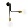 House Doctor Molecular Wall Lamp, Black/Brass