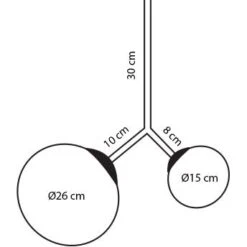 House Doctor Twice Pendant, Brass/Smokey Grey/Opal White -Gubi Furni Sales house doctor twice pendant 5