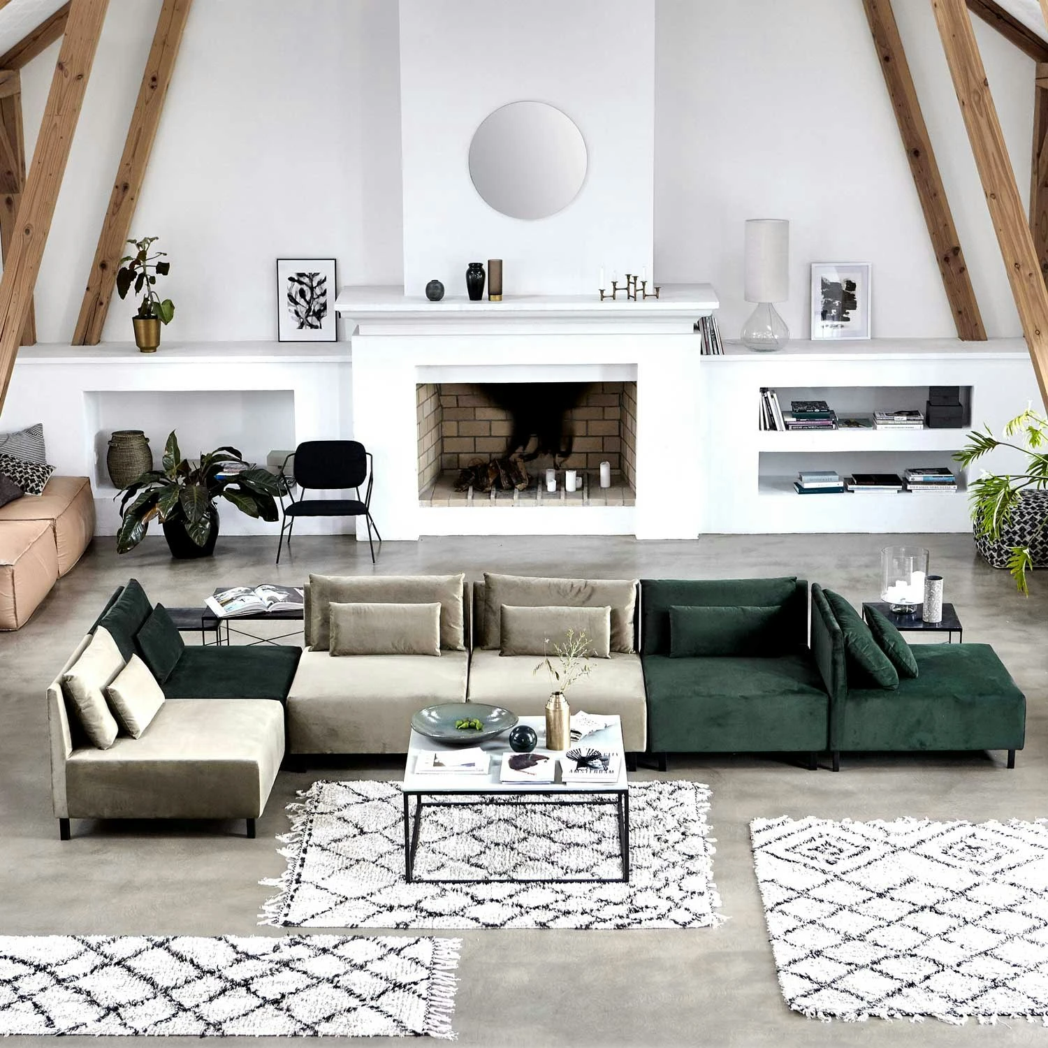 House Doctor Walls Mirror 80 Cm, Grey 6 House Doctor Walls Mirror 80 Cm, Grey - Image 4