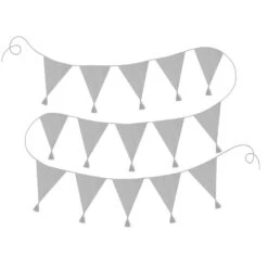 JaBaDaBaDo Textile Bunting, Grey -Gubi Furni Sales jabadabado textile bunting grey 1