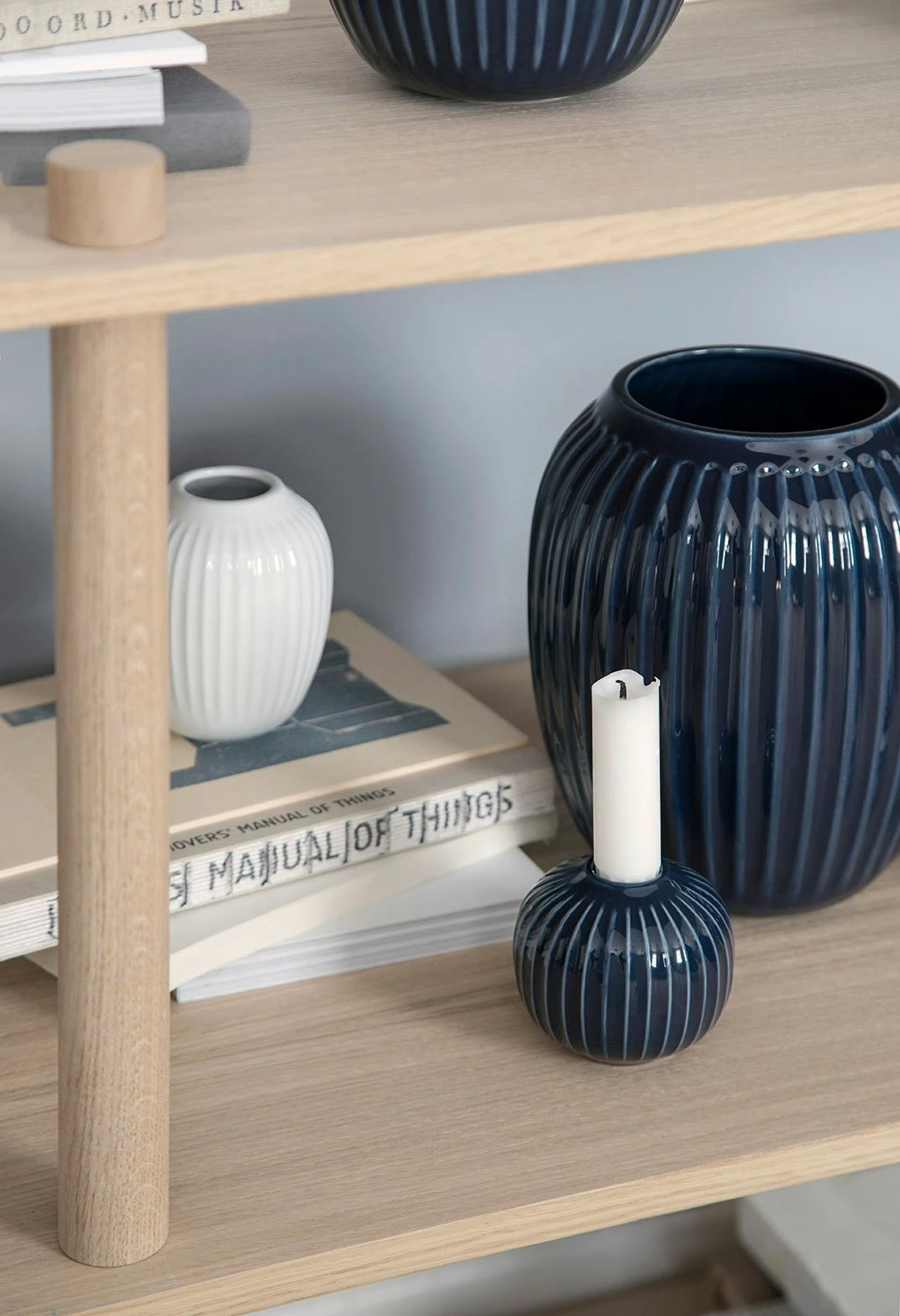 Kähler Hammershøi Candle Holder 7,5 Cm, Indigo 5 Kähler Hammershøi Candle Holder 7,5 Cm, Indigo - Image 3