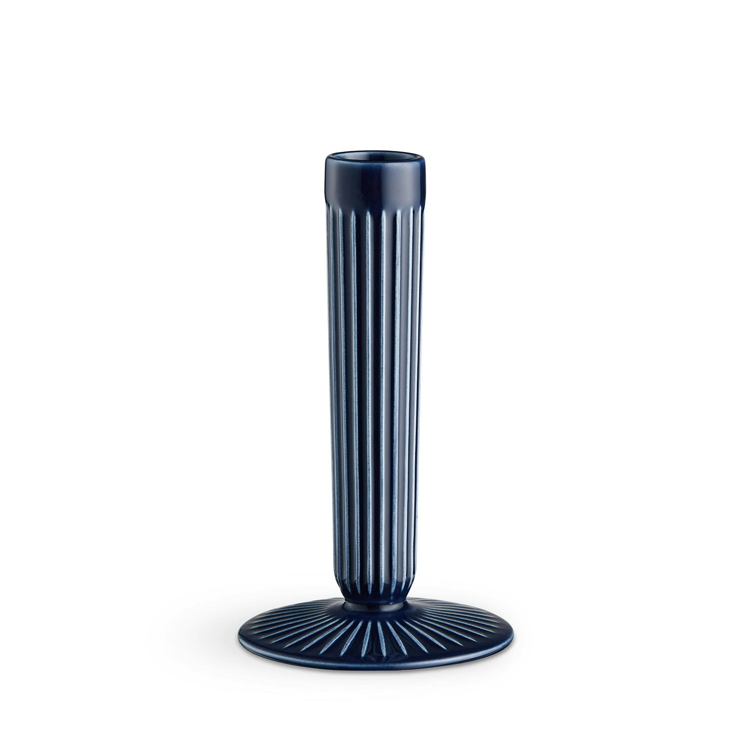 Kähler Hammershøi Candle Holder Indigo, 16 Cm 3 Kähler Hammershøi Candle Holder Indigo, 16 Cm