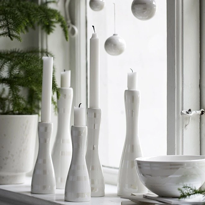 Kähler Omaggio Candlestick 16 Cm, Mother Of Pearl 4 Kähler Omaggio Candlestick 16 Cm, Mother Of Pearl - Image 2