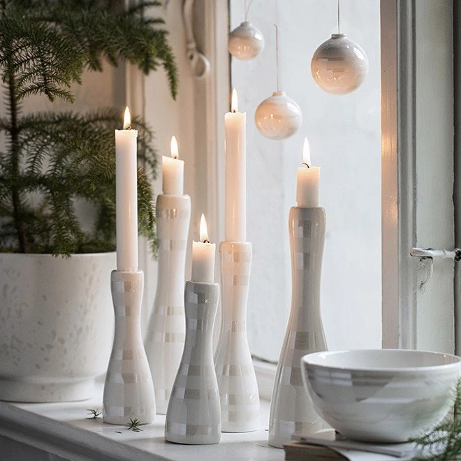 Kähler Omaggio Candlestick 16 Cm, Mother Of Pearl 6 Kähler Omaggio Candlestick 16 Cm, Mother Of Pearl - Image 4